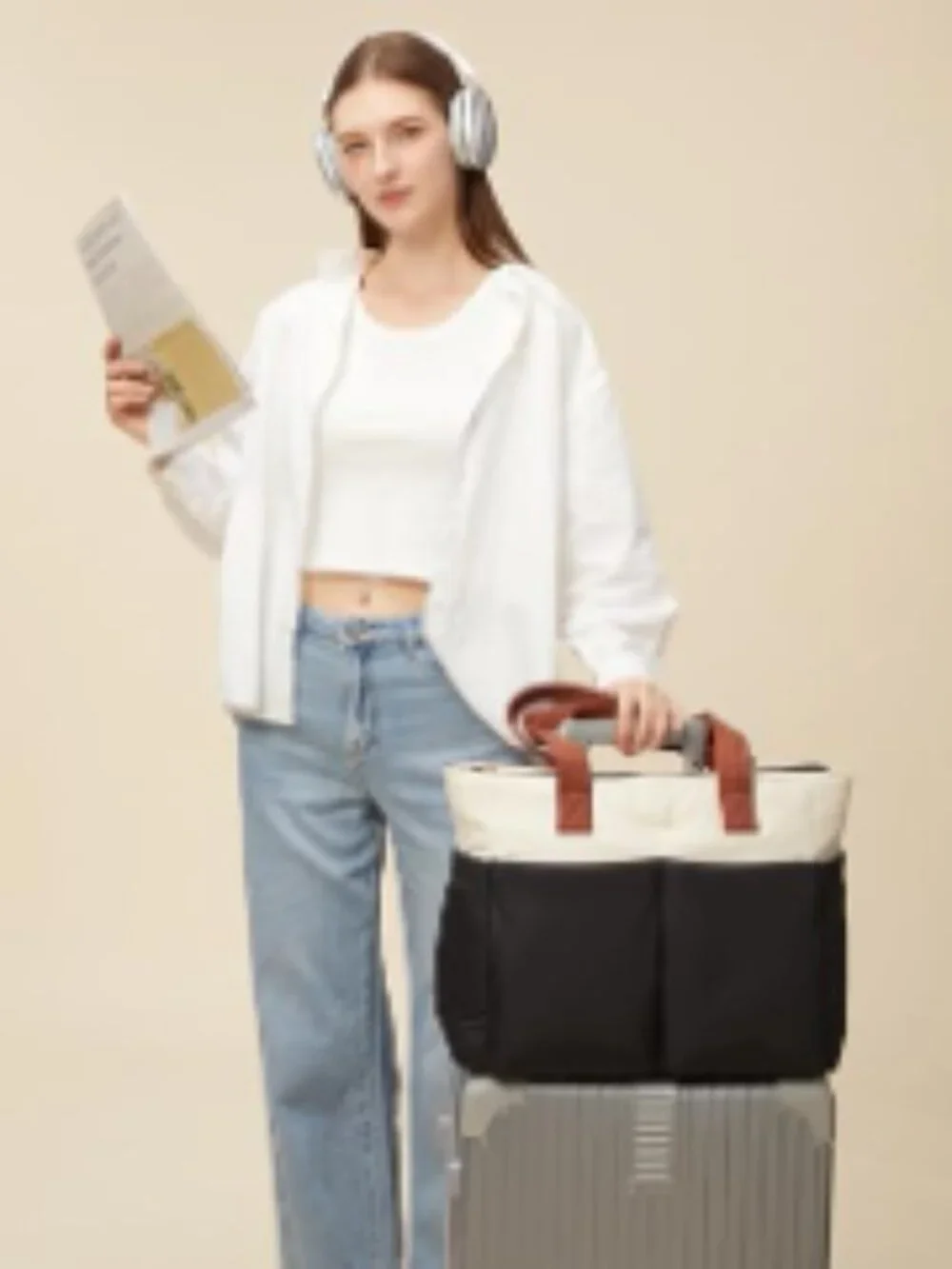 Puffer Laptop Tote Bag for Women, Ultra-Lightweight Work Bag with Laptop
